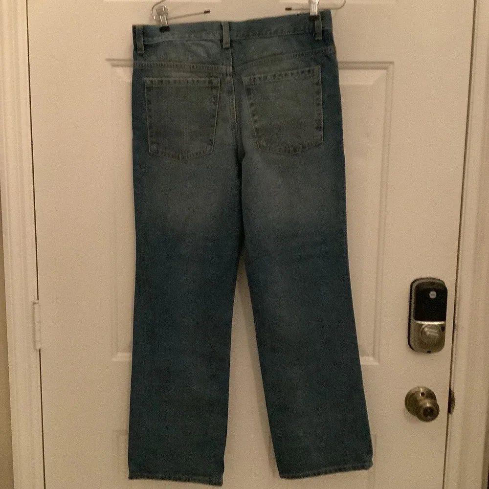 Old Navy Boys Straight Blue Denim Jeans‎ size 14 Husky Adjustable Waist